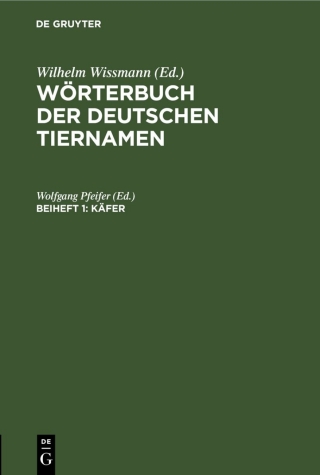 Imagen de portada: Käfer 1st edition 9783112572795