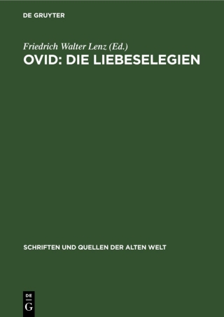 Imagen de portada: Ovid: Die Liebeselegien 1st edition 9783112572955