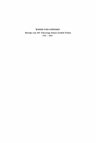 Cover image: Wissen und Gewissen 1st edition 9783112573792
