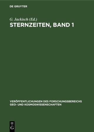 Imagen de portada: Sternzeiten, Band 1 1st edition 9783112579671