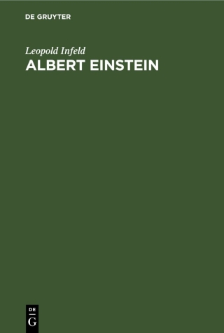 Imagen de portada: Albert Einstein 1st edition 9783112580394