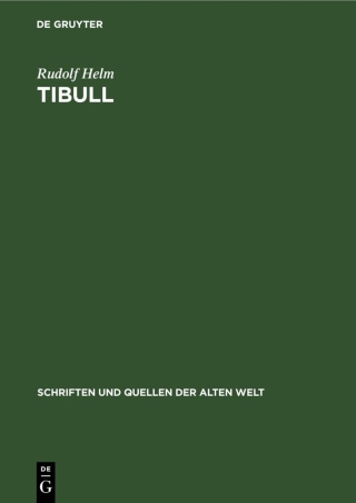 صورة الغلاف: Tibull 4th edition 9783112581315