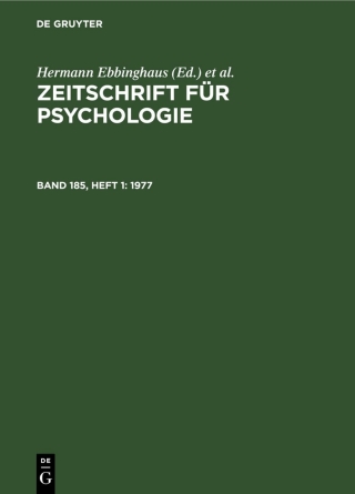 Imagen de portada: 1977 1st edition 9783112581612