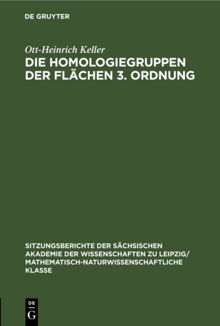 Cover image: Die Homologiegruppen der Flächen 3. Ordnung 1st edition 9783112584354
