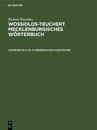 Cover image: Flunkerkram bis Fuusttappen 1st edition 9783112590119