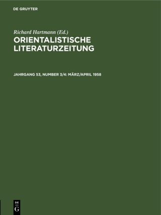 Cover image: März/April 1958 1st edition 9783112593370
