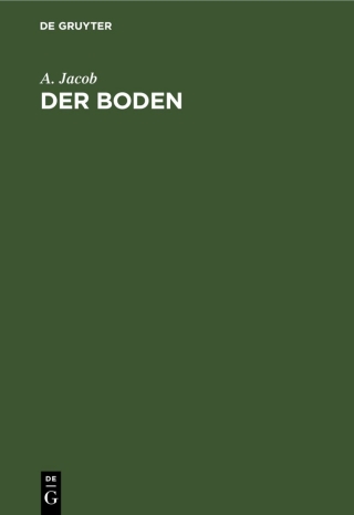 Cover image: Der Boden 2nd edition 9783112594759