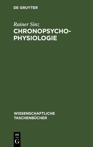 Cover image: Chronopsychophysiologie 1st edition 9783112595312