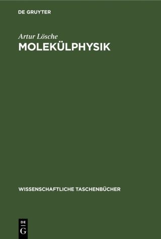 Cover image: Molekülphysik 1st edition 9783112596258
