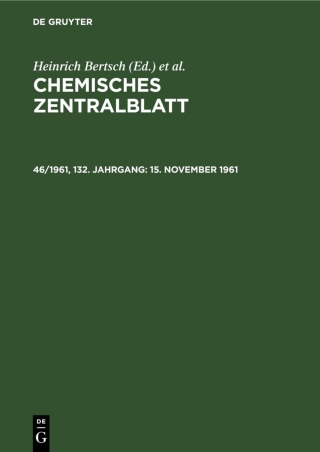 Cover image: 15. November 1961 1st edition 9783112596913