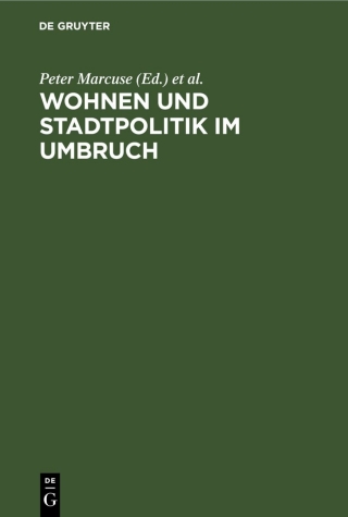 Cover image: Wohnen und Stadtpolitik im Umbruch 1st edition 9783112597613