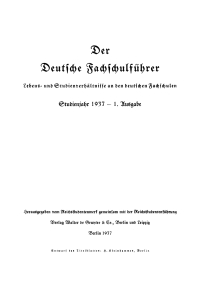 Cover image: Der deutsche Fachschulführer. Band 1 1st edition 9783112600252