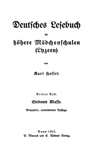 Imagen de portada: Siebente Klasse 13th edition 9783112601655