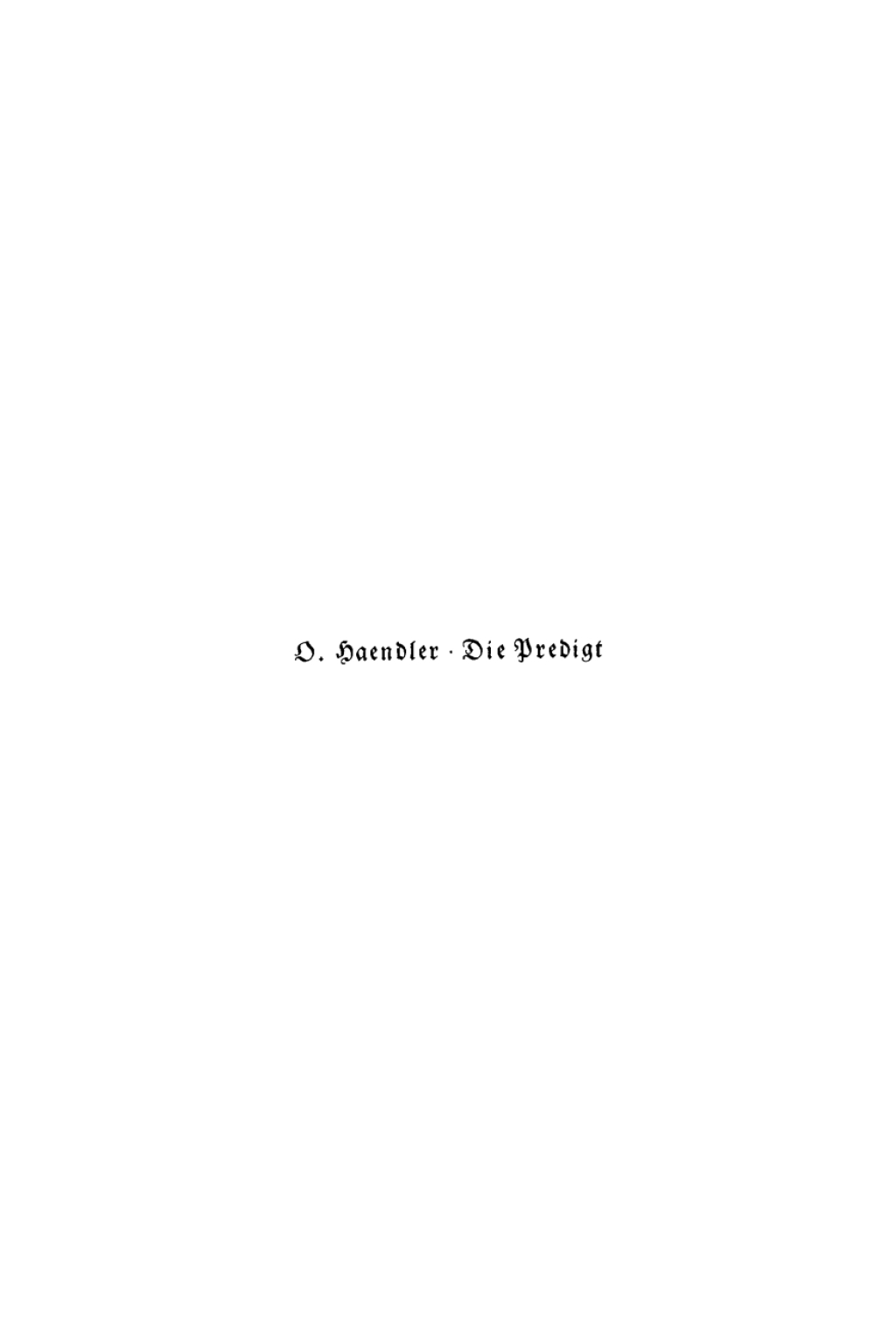 Die Predigt - 1st Edition (eBook)