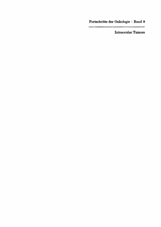 Imagen de portada: Intraocular Tumors 1st edition 9783112614839