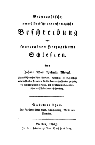 Cover image: Die Fürstenthümer Oels, Trachenberg, Neiße und Rattibor 1st edition 9783112626016