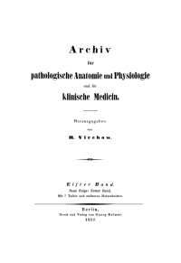 Titelbild: Rudolf Virchow: Archiv für pathologische Anatomie und Physiologie und für klinische Medicin. Band 11 1st edition 9783112630457