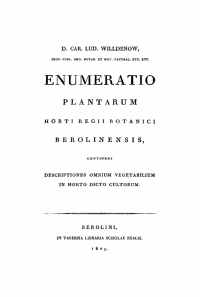 Imagen de portada: Heinrich Friedrich Link: Enumeratio Plantarum Horti Regii Botanici Berolinensis. Pars 1 1st edition 9783112630730