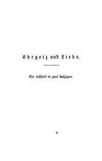 Cover image: Ehrgeiz und Liebe 1st edition 9783112635179