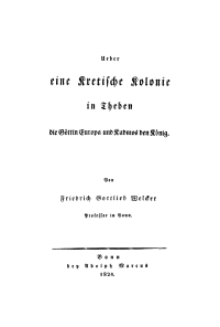 Cover image: Ueber eine Kretische Kolonie in Theben 1st edition 9783112635612