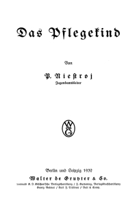 Cover image: Das Pflegekind 1st edition 9783112636091