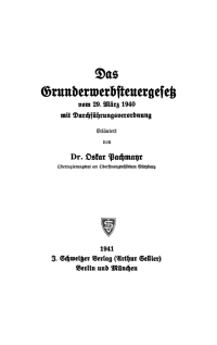 Imagen de portada: Das Grunderwerbsteuergesetz 1st edition 9783112638170