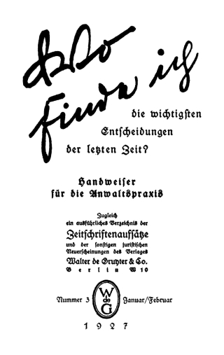 Imagen de portada: Januar/Februar 1st edition 9783112638330