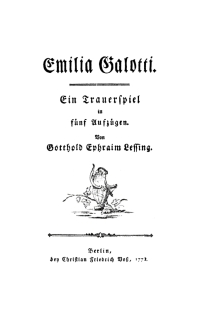 Cover image: Emilia Galotti 1st edition 9783112638873