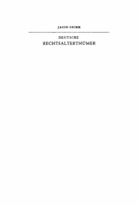 Imagen de portada: Jacob Grimm: Deutsche Rechtsalterthümer. Band 2 4th edition 9783112645772