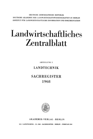 Cover image: Februar 1969 1st edition 9783112646212