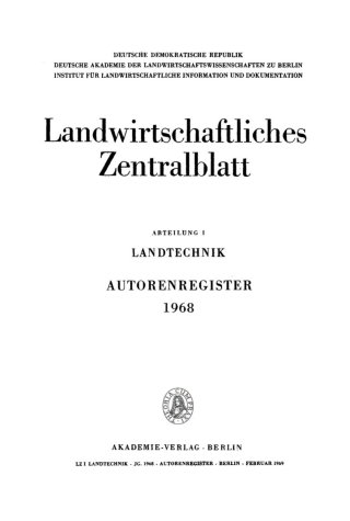 Cover image: Februar 1969 1st edition 9783112646236