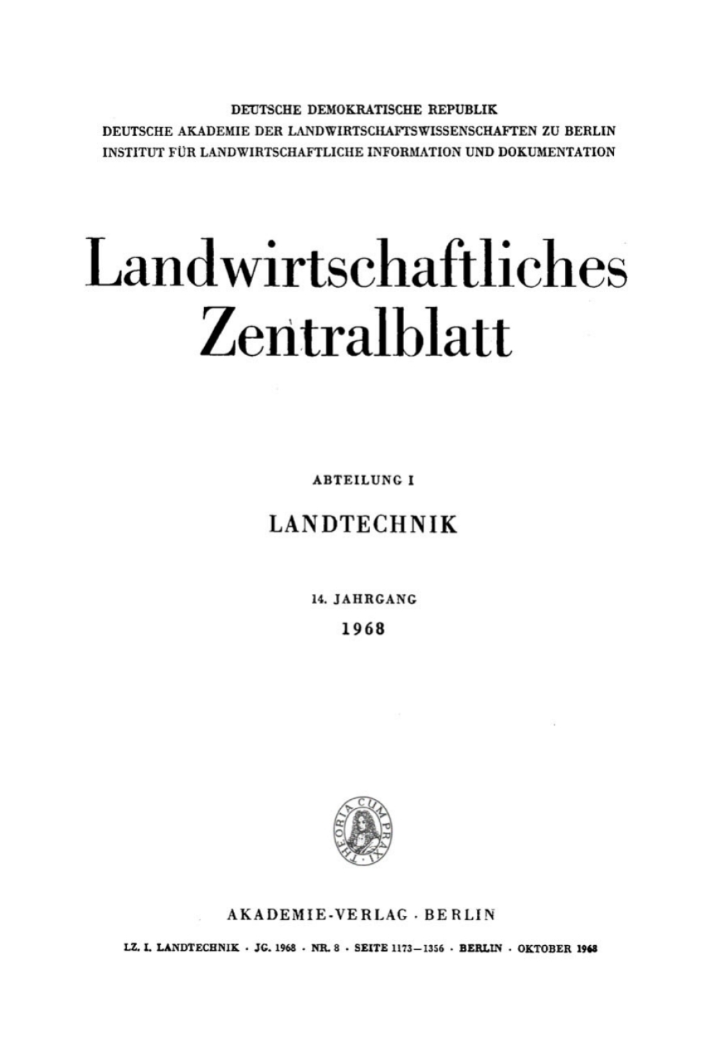 Oktober 1968 1st Edition