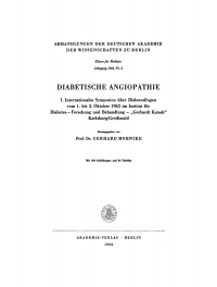 表紙画像: Diabetische Angiopathie 1st edition 9783112648636