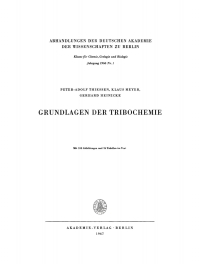 Cover image: Grundlagen der Tribochemie 1st edition 9783112649015