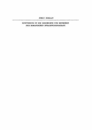 Imagen de portada: Einführung in die Geschichte und Methoden der romanischen Sprachwissenschaft 1st edition 9783112649091