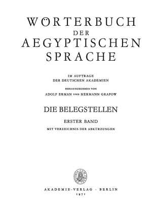 صورة الغلاف: Die Belegstellen, Band 1 1st edition 9783112649633