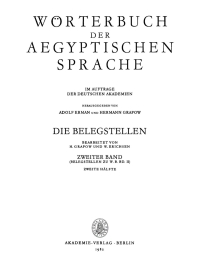 صورة الغلاف: Die Belegstellen, Band 2, Hälfte 2 4th edition 9783112649718