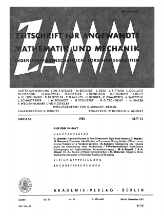 表紙画像: Dezember 1981 1st edition 9783112649732