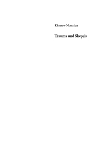 Cover image: Trauma und Skepsis 1st edition 9783112650899