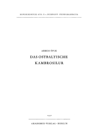 表紙画像: Das ostbaltische Kambrosilur 1st edition 9783112651155