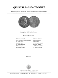 Cover image: Quartärpaläontologie. Band 6 1st edition 9783112652558