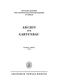 Omslagafbeelding: Archiv für Gartenbau. Band 6, Heft 2 1st edition 9783112654378