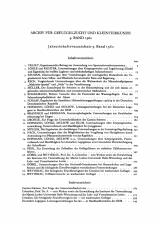 表紙画像: Archiv für Geflügelzucht und Kleintierkunde. Band 9, Heft 1 1st edition 9783112655030