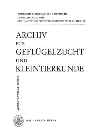 Cover image: Archiv für Geflügelzucht und Kleintierkunde. Band 14, Heft 4 1st edition 9783112655337