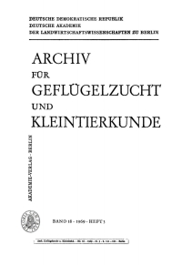 表紙画像: Archiv für Geflügelzucht und Kleintierkunde. Band 18, Heft 3 1st edition 9783112655436