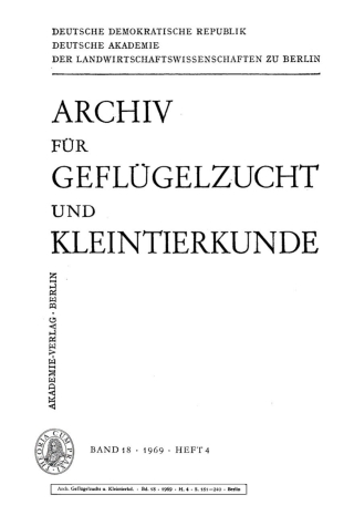 Cover image: Archiv für Geflügelzucht und Kleintierkunde. Band 18, Heft 4 1st edition 9783112655450