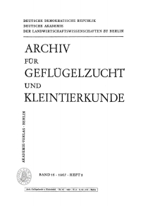 Cover image: Archiv für Geflügelzucht und Kleintierkunde. Band 16, Heft 2 1st edition 9783112655535