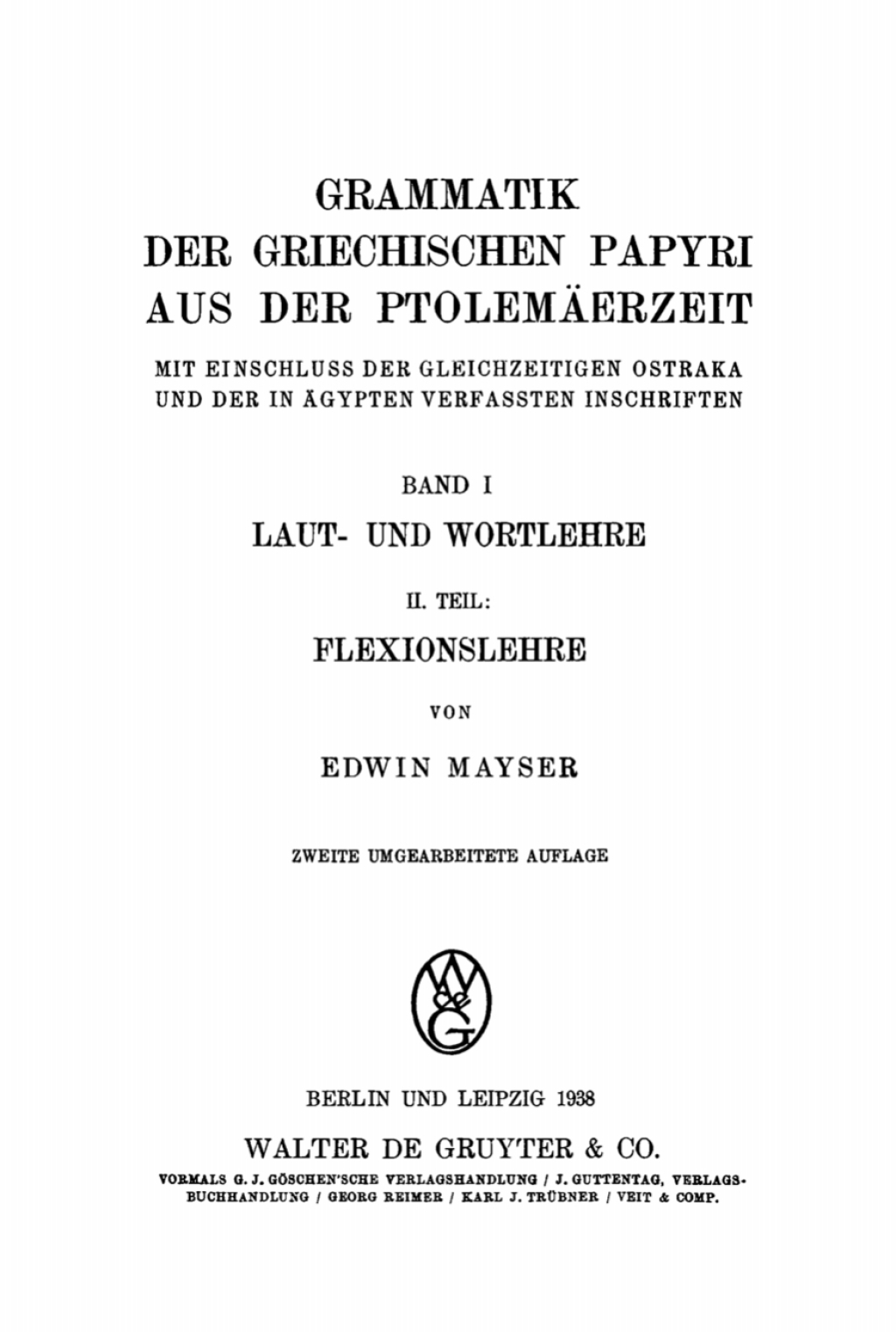 Flexionslehre 2nd Edition