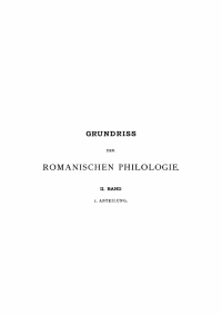 Titelbild: Romanische Sprachkunst, romanische Verslehre, romanische Litteraturgeschichte, Übersicht über die lateinische Litteratur, die Litteraturgeschichte der romanischen Völker, französische Litteratur 1st edition 9783112659458