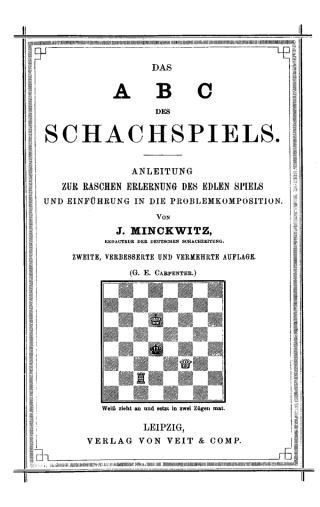 Cover image: Das ABC des Schachspiels 2nd edition 9783112659632
